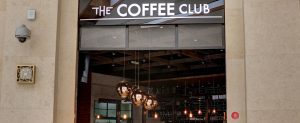 the outside of the coffee club